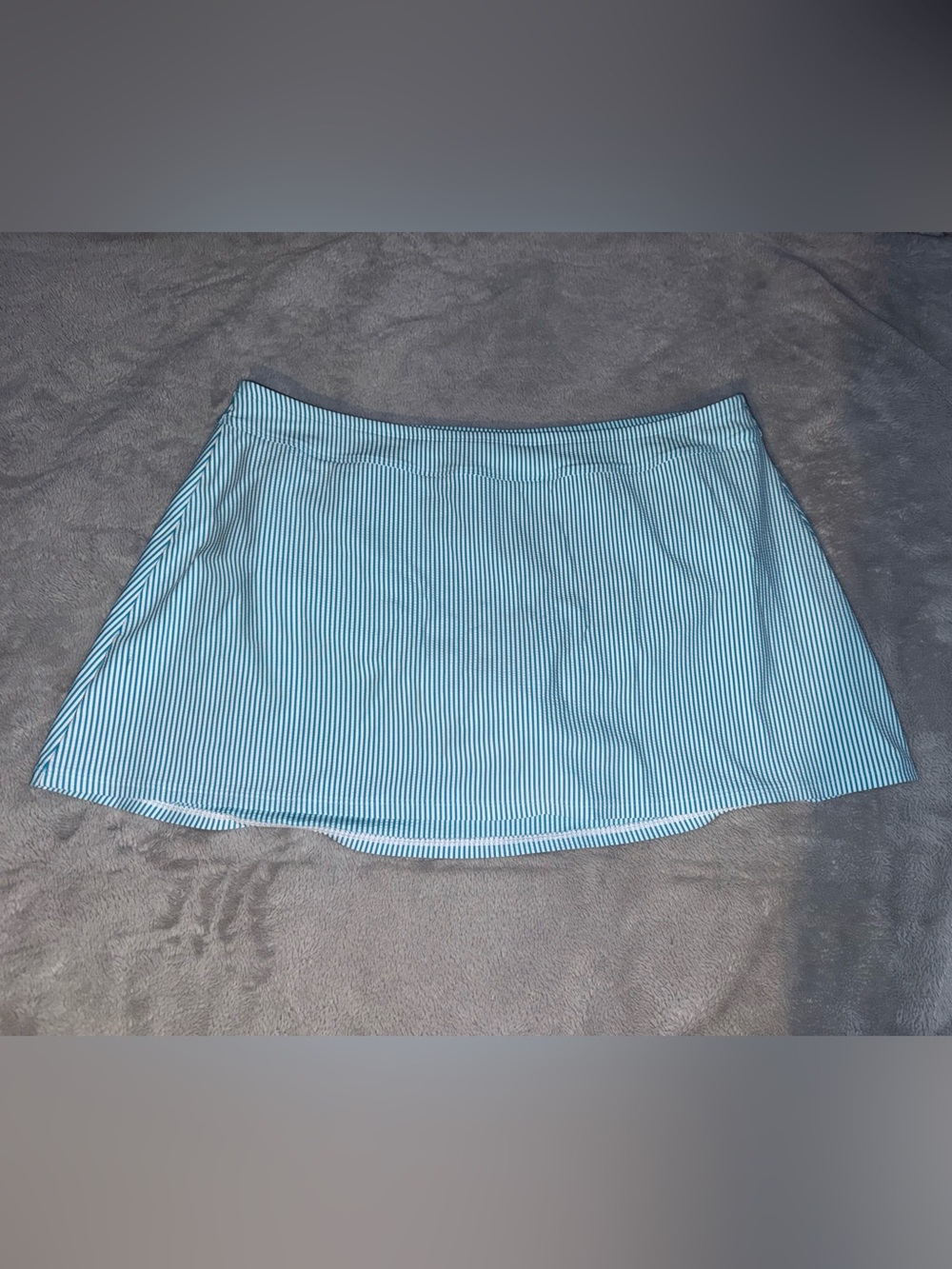 Lands' End Women's Plus Size 20W Swim Skirt | Blue & White Striped